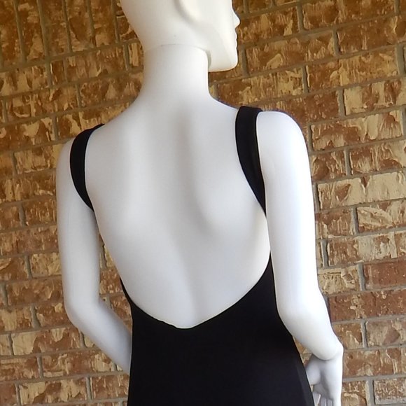 Laundry size 4 LONG BLACK LOW BACK CHIC DRESS - Picture 15 of 15